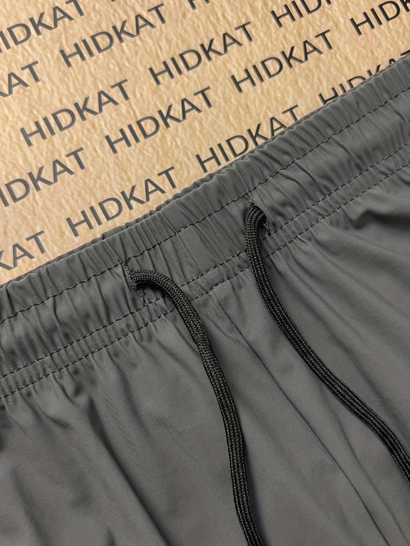 Short da sport ad alta elasticità da uomo - Blu marino con cintura con coulisse, tasche con cerniera e tasche laterali, perfetti per attività all'aperto casuali, fitness, ciclismo e uso quotidiano, abbigliamento casual all'aperto | Short con coulisse | Ta