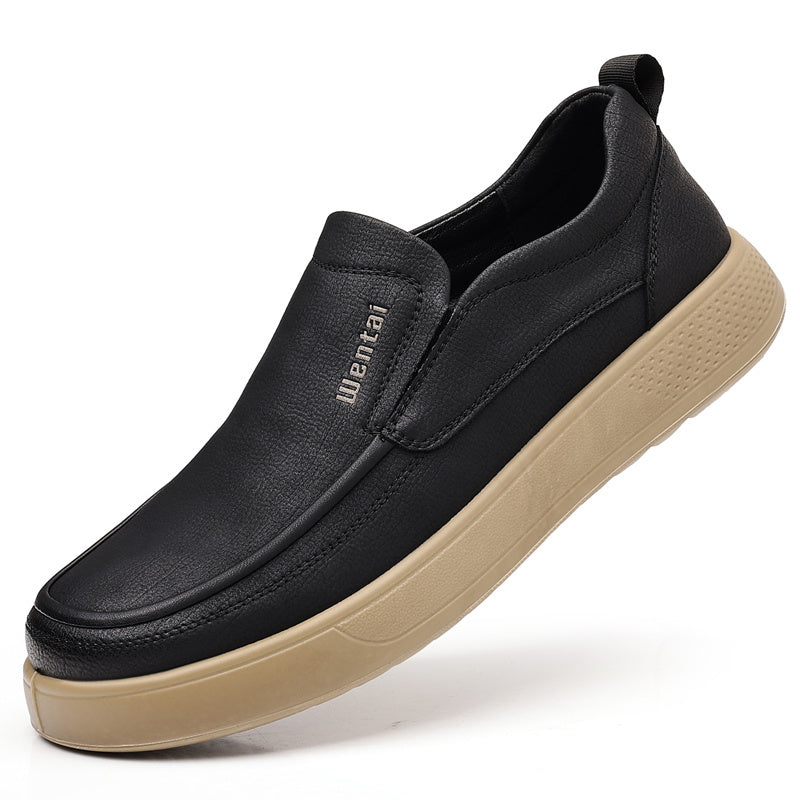 1 Paio di Scarpe da Uomo Slip-On Moccasins - Scarpe Casual Leggere con Suola Morbida e Punta Rotonda, Colorazione Marrone e Beige, Perfette per Abbigliamento Casual e Attività All'Aperto, Regalo Ideale per Uomini, Calzature Comode per Tutti i Giorni, Desi