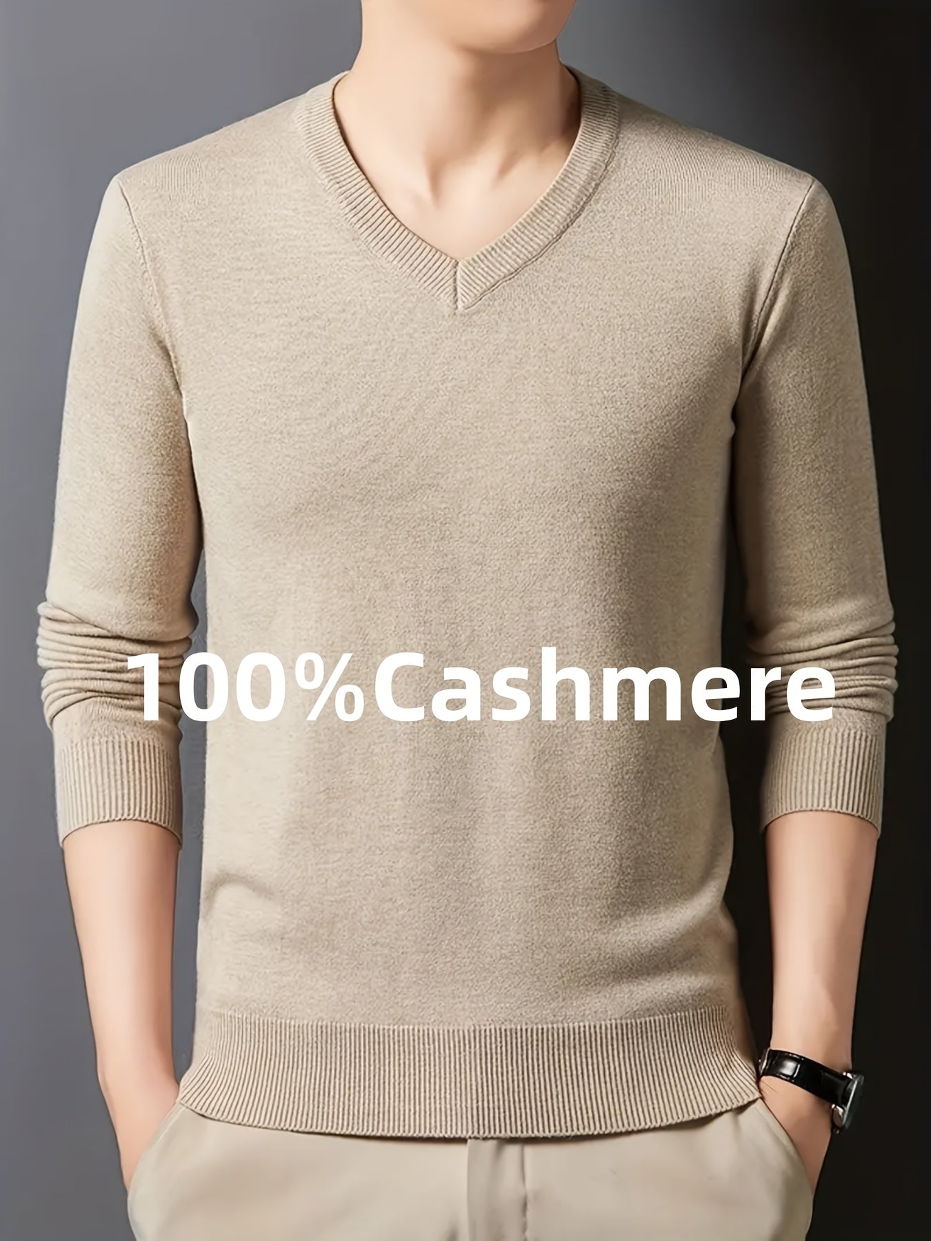 Maglione da uomo, casual e confortevole, adatto per strati di lavoro, tessuto morbido, molto caldo.