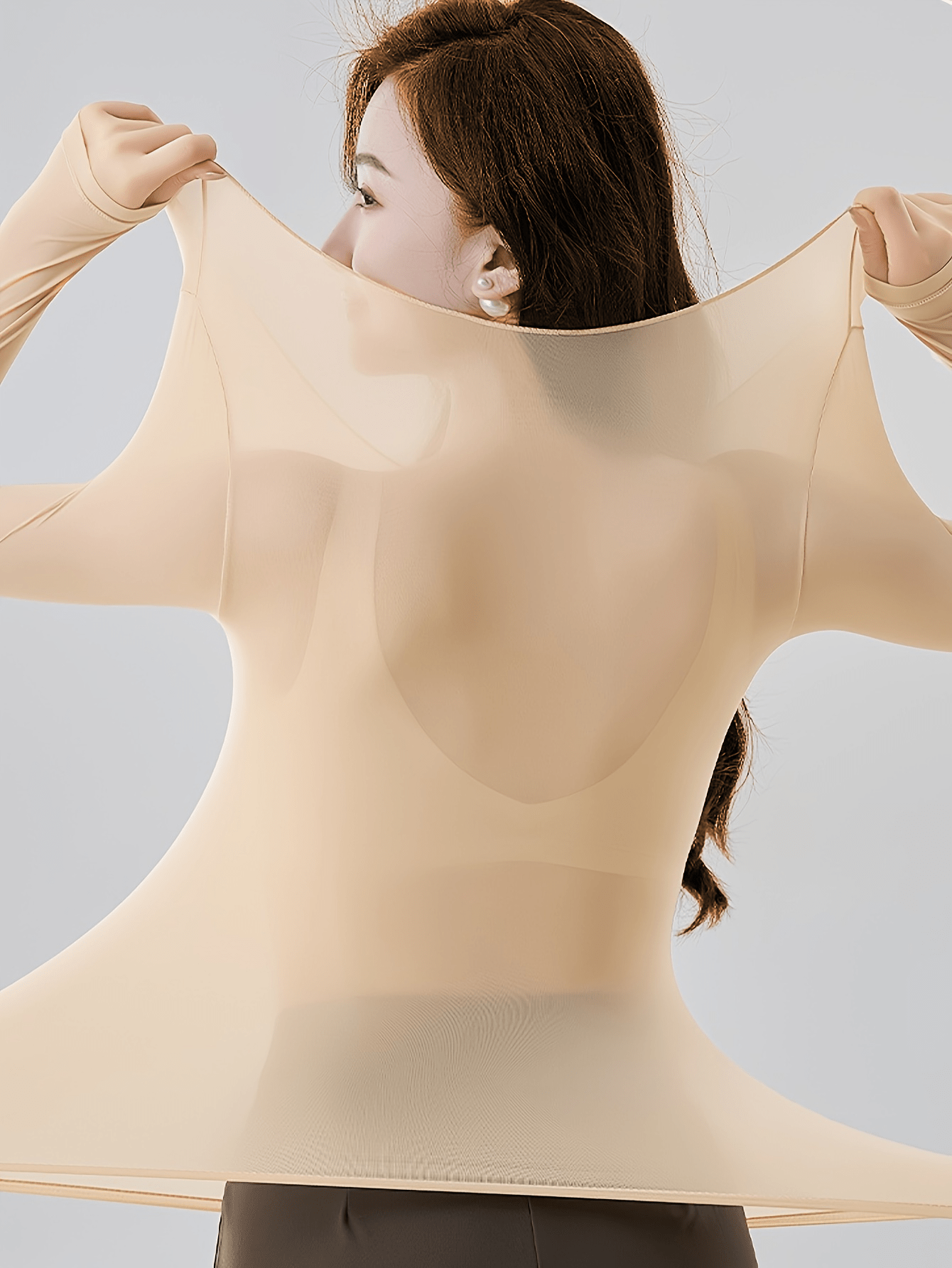 2pcs Sottovesti Caldi Ultra Sottili, Top Slim Fit a Manica Lunga Morbido e Confortevole ad Alta Elasticità, Intimo e Biancheria da Notte da Donna