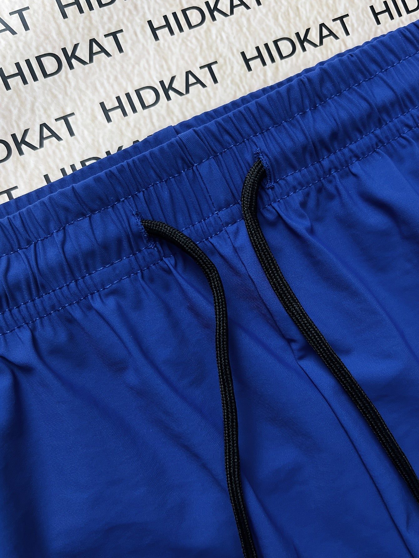 Short da sport ad alta elasticità da uomo - Blu marino con cintura con coulisse, tasche con cerniera e tasche laterali, perfetti per attività all'aperto casuali, fitness, ciclismo e uso quotidiano, abbigliamento casual all'aperto | Short con coulisse | Ta
