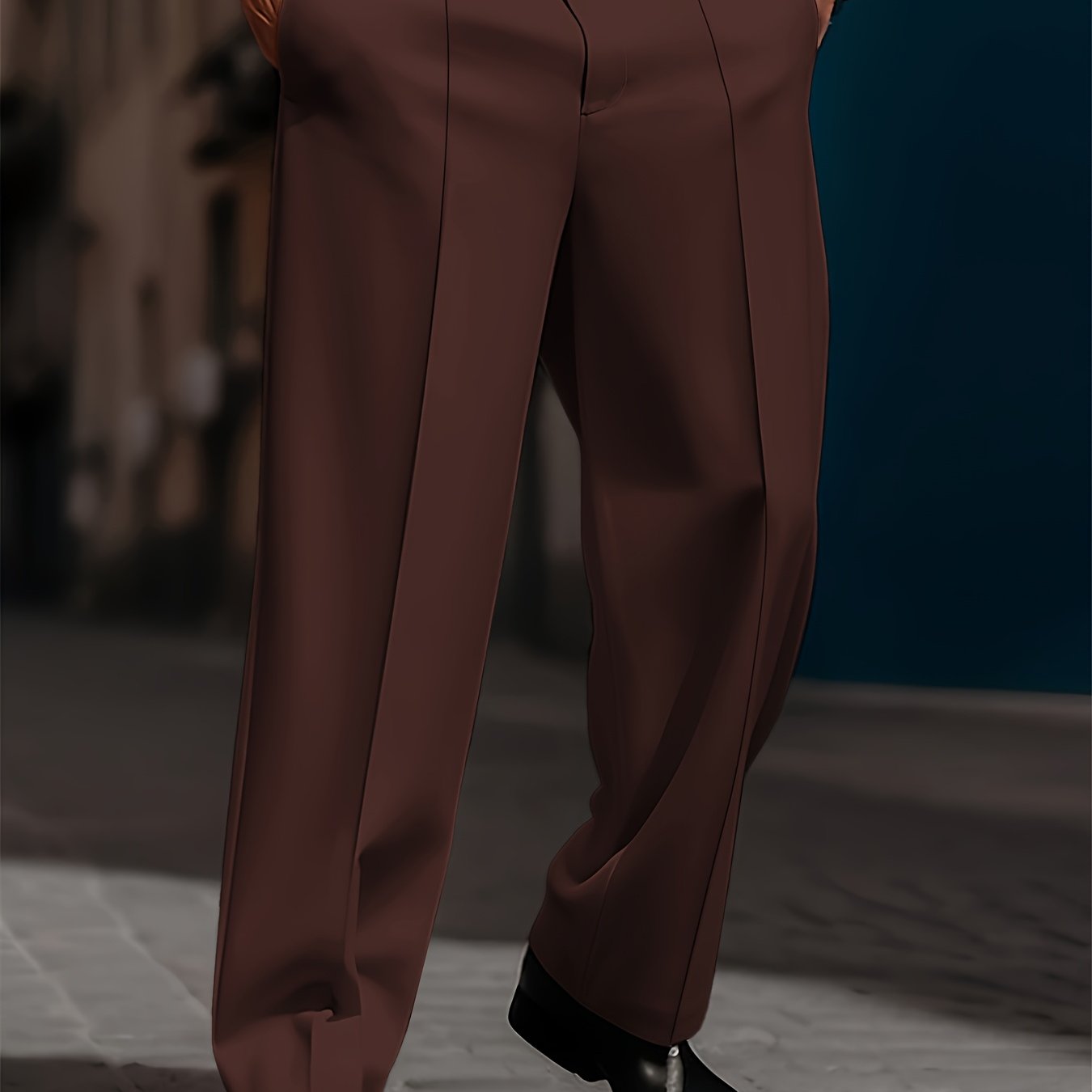 Pantaloni da Uomo Larghi e Comodi, Taglio Dritto Semplice, Moda Quotidiana di Base