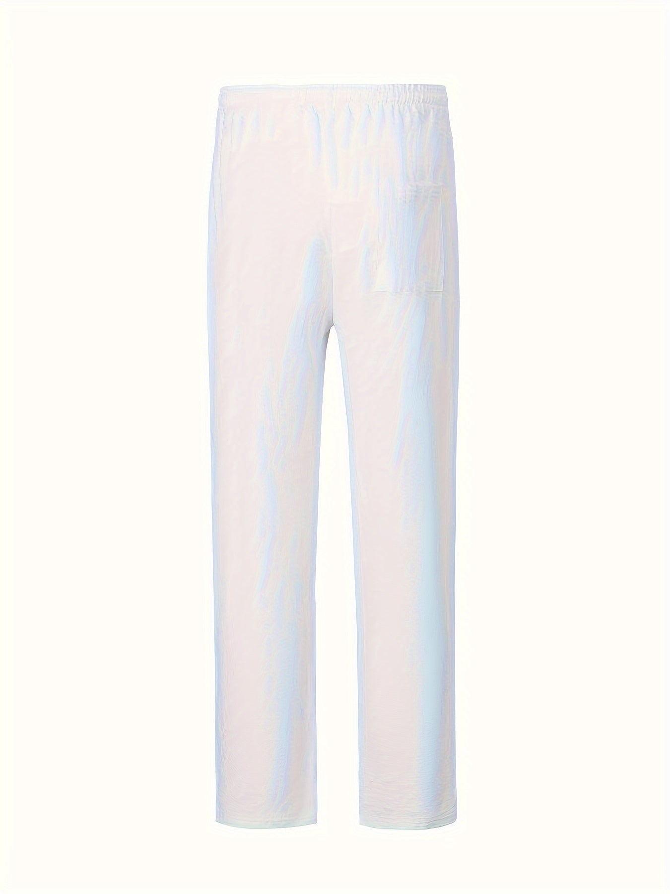 Uomo Pantaloni - Modelli a Gamba Dritta con Vita Regolabile, Senza Cintura per Look Casual e Semi-Formale - Leggeri e Traspiranti per Primavera/Autunno, Stile Rilassato, Costruzione Resistente