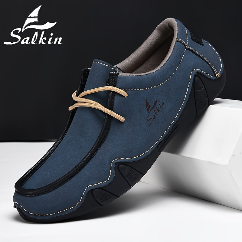 Mocassini Casual Fatti a Mano da Uomo Salkin - Sneakers Comode e Resistenti con Lacci in Diversi Colori