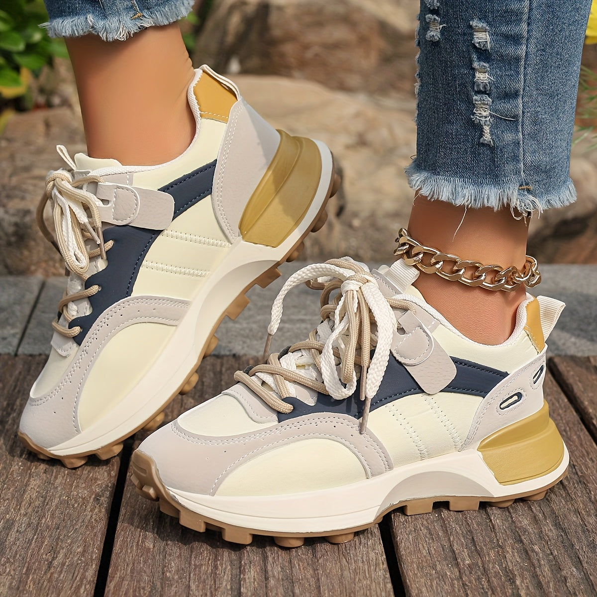 Scarpe da Donna Antiscivolo e Comode alla Moda Europea e Americana, Scarpe Sportive Multifunzione con Altezza Aumentata