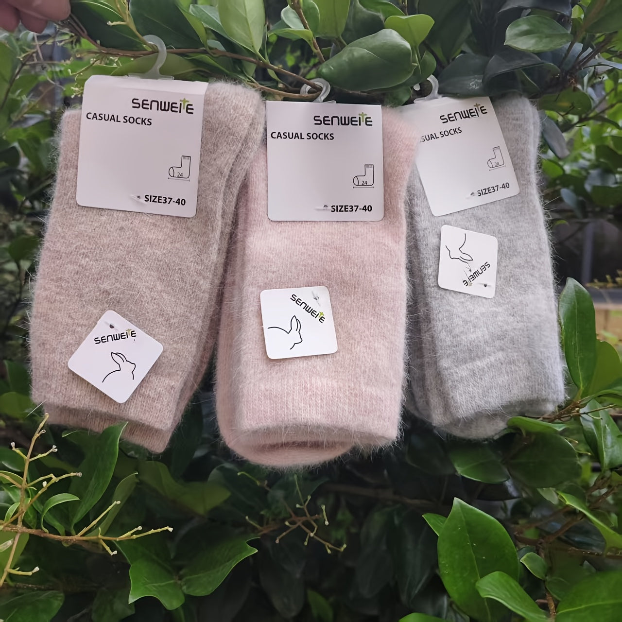3 Paia di Calzini Autunnali e Invernali da Donna, Calze a Mezza Gamba da Donna, Spesse e Calde in Autunno e Inverno, Calze Tinta Unita e Design Versatile per il Pendolarismo! Calzini Antifreddo e Morbidi per Autunno e Inverno!, Calze Lunghe da Donna