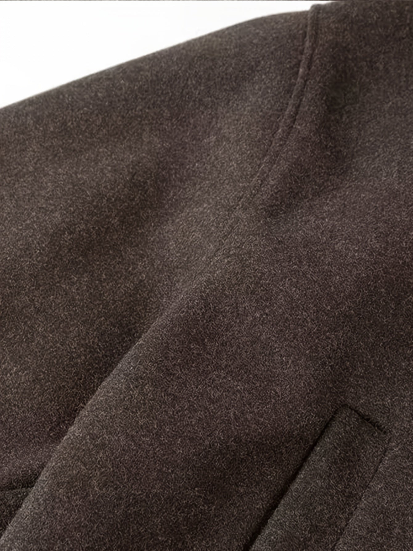 ZD0622917 Giacca Elegante Donna Marrone - Chiusura a Bottoni Classica, Cappotto Sartoriale in H-Shape Strutturato per Ufficio ed Eventi Casual e Formali - Design Stratificato Stagionale con Collo Vintage, Finitura Lucida, Tessuto di Alta Qualità, Abbiglia