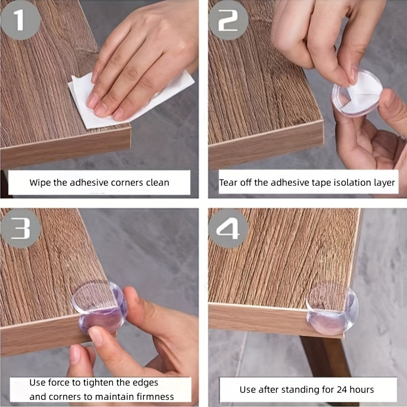 10pz Protezioni Angolari in Silicone Trasparente - Paracolpi di Sicurezza Anticollisione con Adesivo Forte, Protettori per Mobili Resistenti per Casa e Ufficio, Prevenzione Infortuni | Design Trasparente | Protezione Flessibile, Protettore d'Angolo per Mo