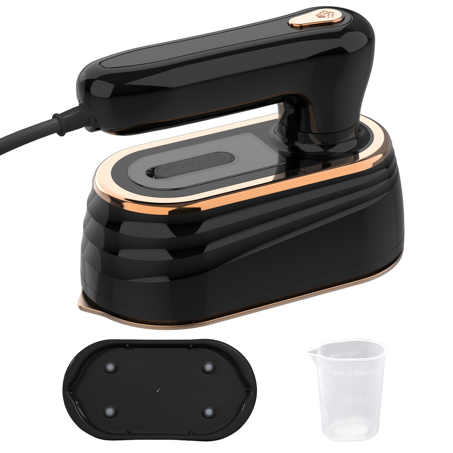 PANCERKA 1pc Piastra Vapore a Mano per Abiti, 1200W 2-in-1 Piegatura e Vapore, Piastra Grande, Rimuovi Rughe per Tessuti per Casa e Viaggio (Spina EU), Piastra Vapore per Abiti da Viaggio, Design Piastra Sottile, Costruzione Piastra Durevole, Piastra Vapo