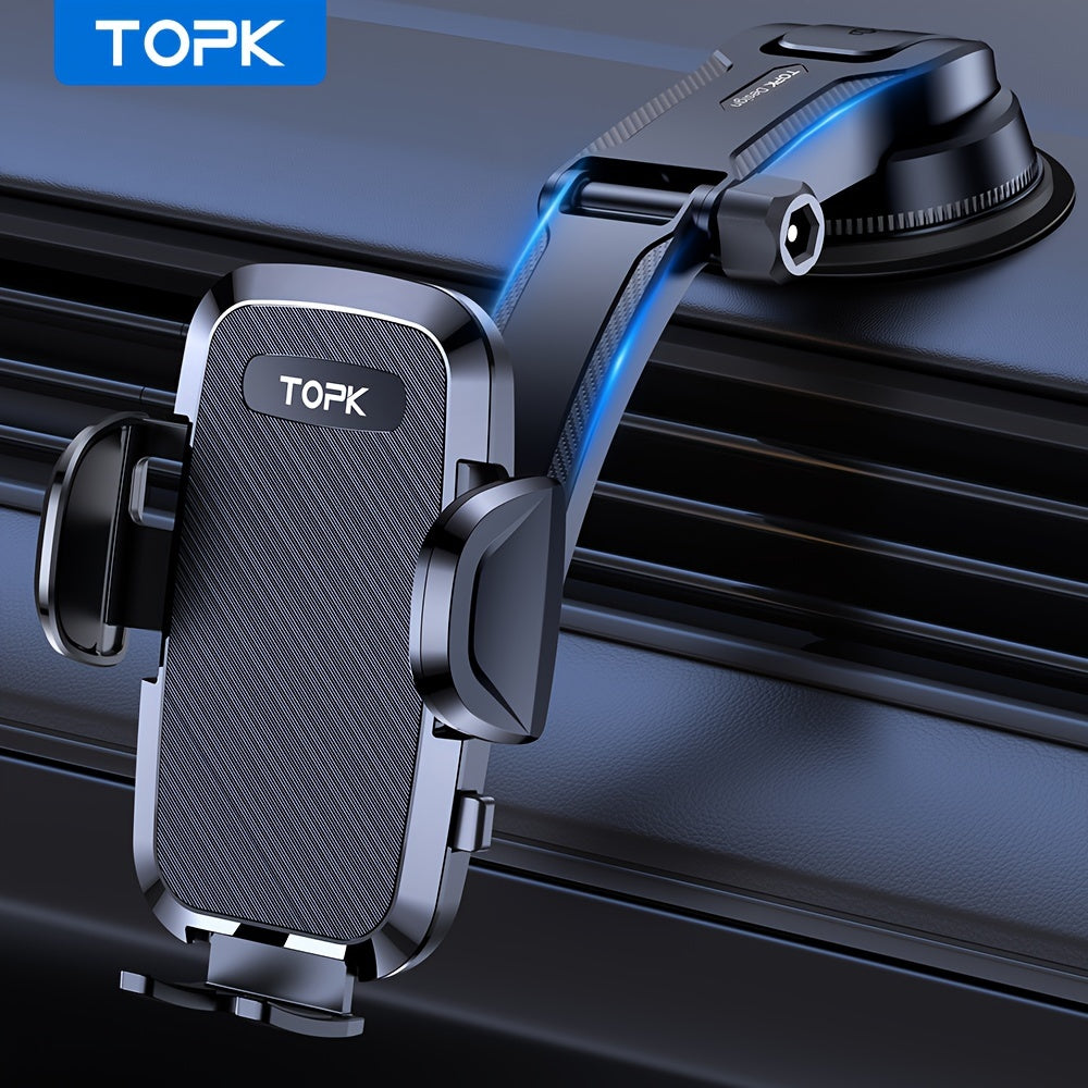 Supporto per Telefono da Auto, Supporto Manuale Migliorato, Porta Cellulare per Cruscotto dell'Auto, Compatibile con iPhone e Android