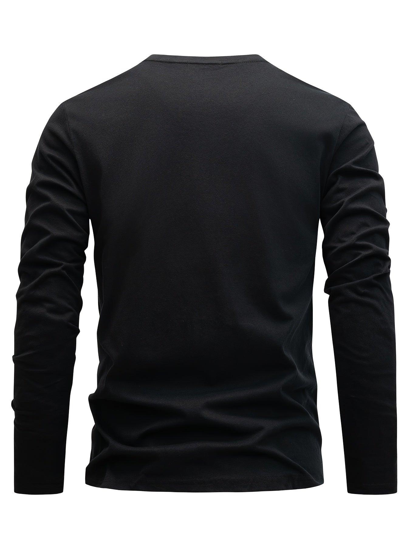 3 Pezzi Magliette Uomo Manica Lunga 100% Cotone, Versatili ed Eleganti per Primavera/Autunno Abbigliamento Autunnale Outfit Quotidiano T-Shirt Classico Design Minimalista Stoffa Traspirante Cuciture Resistenti Confezione Multipla Camicie da Donna Indument
