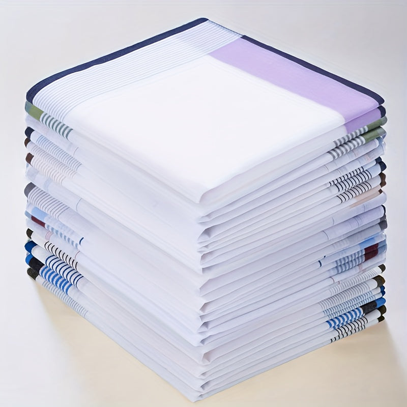 12-Pack di eleganti fazzoletti bianchi - Morbidi, assorbenti e resistenti per matrimoni, eventi formali, uso quotidiano - Perfetti per donne e uomini - Confezione a prezzo basso per occasioni speciali e regali, accessori per matrimoni, stile sofisticato,