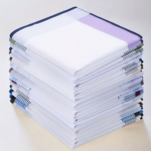 12-Pack di eleganti fazzoletti bianchi - Morbidi, assorbenti e resistenti per matrimoni, eventi formali, uso quotidiano - Perfetti per donne e uomini - Confezione a prezzo basso per occasioni speciali e regali, accessori per matrimoni, stile sofisticato,