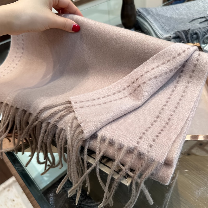 Sciarpa in Lana da Donna - Morbida e Calda per l'Inverno, Elegante Grigio/Nero/Marrone/Beige/Blu Navy/Carbone, Versatile Sciarpina & Scialle adatta a Outfit Casual o Formali, Accessorio Confortevole Quotidiano ed Occasionale Speciale – Facile Manutenzione