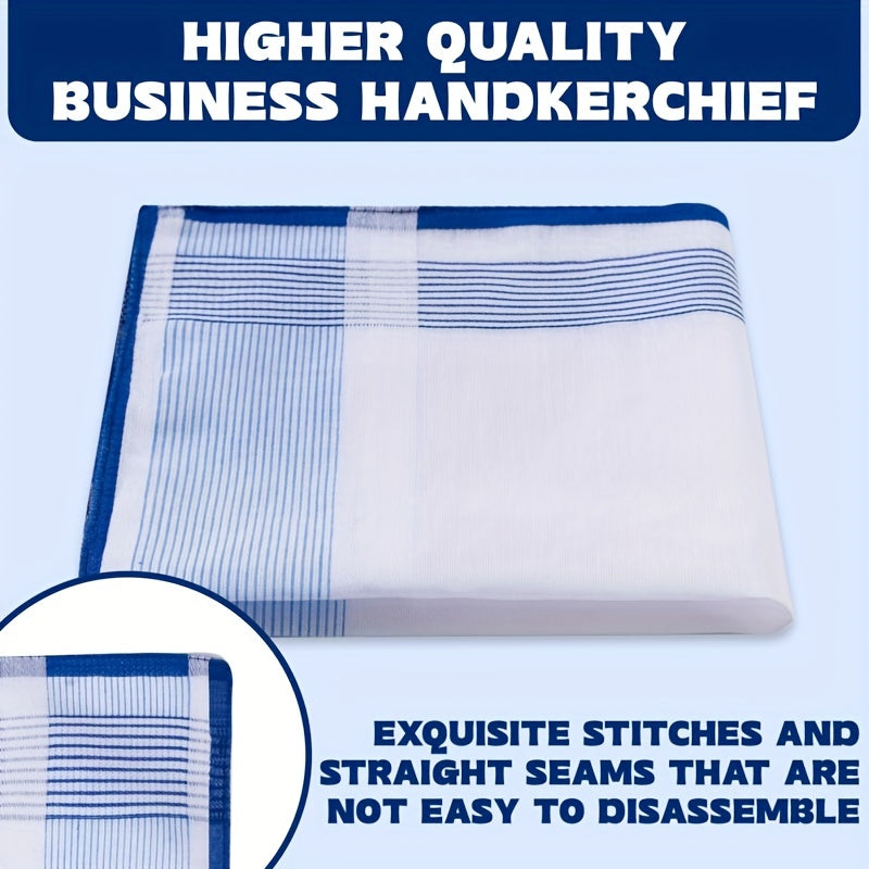 12-Pack di eleganti fazzoletti bianchi - Morbidi, assorbenti e resistenti per matrimoni, eventi formali, uso quotidiano - Perfetti per donne e uomini - Confezione a prezzo basso per occasioni speciali e regali, accessori per matrimoni, stile sofisticato,
