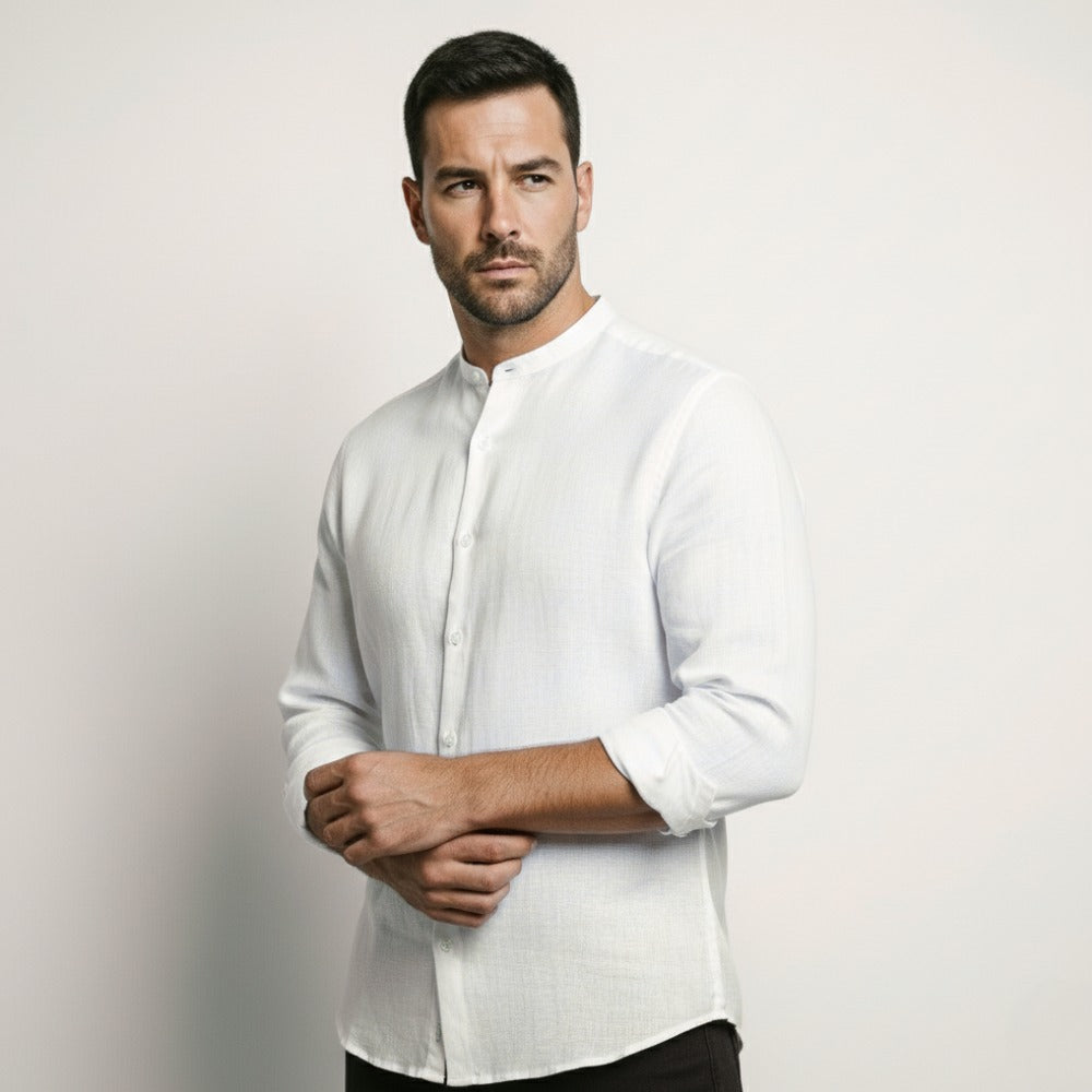 Men’s Sand Linen Shirt