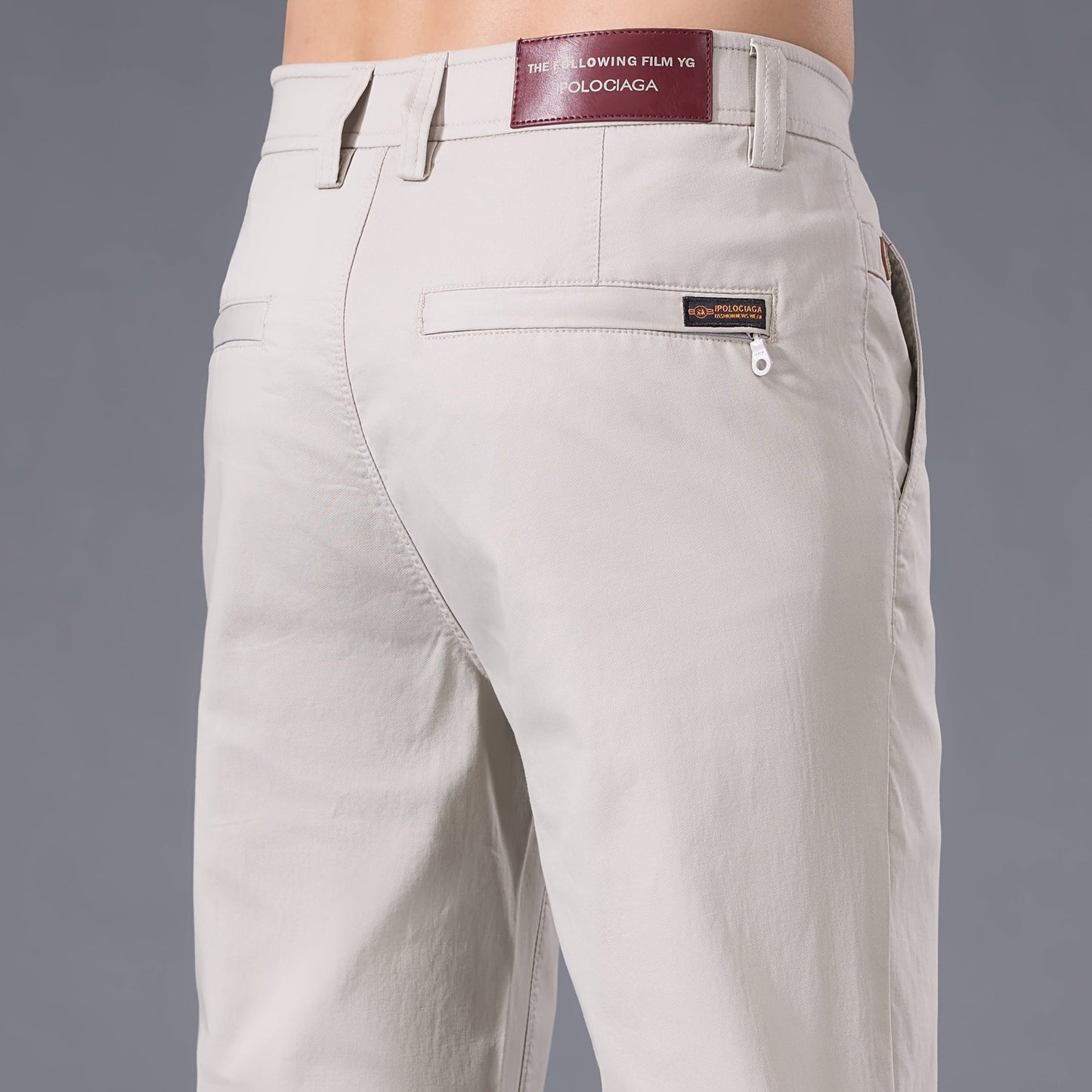 Pantaloni Casual Slim-Fit da Uomo - Traspiranti per Tutte le Stagioni Lavabili in Lavatrice con Vita Classica, Nero Unito per un Abbigliamento Casual Versatile, Aspetto di Alta Gamma | Vestibilità Comoda