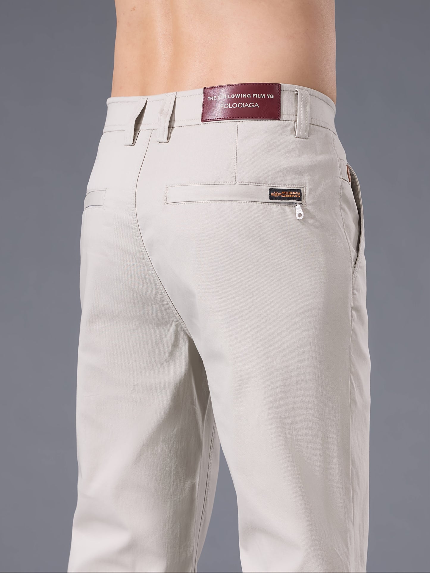 Pantaloni Casual Slim-Fit da Uomo - Traspiranti per Tutte le Stagioni Lavabili in Lavatrice con Vita Classica, Nero Unito per un Abbigliamento Casual Versatile, Aspetto di Alta Gamma | Vestibilità Comoda