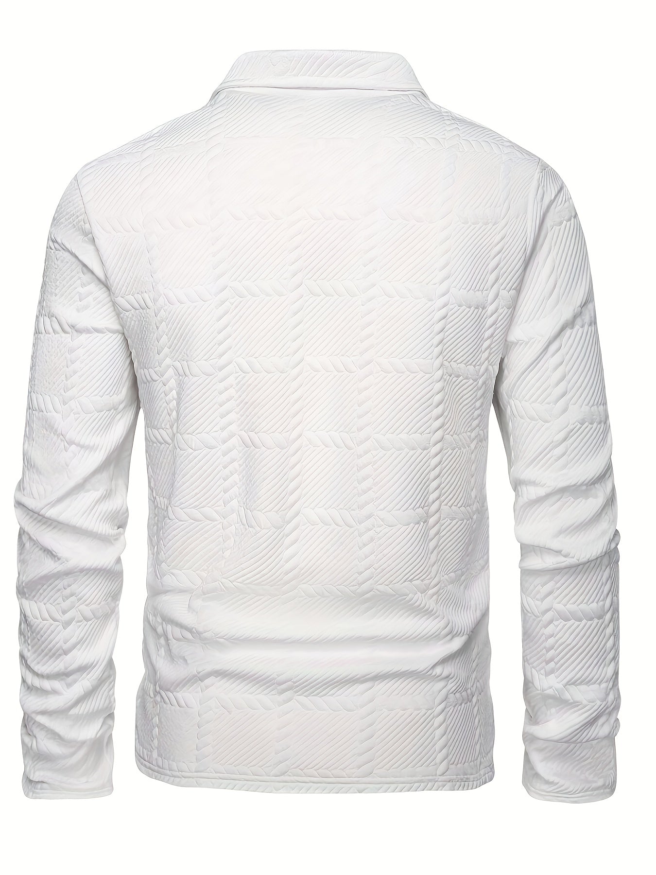 Nuove magliette polo da uomo per la primavera e l'autunno, eleganti e casual magliette jacquard in maglia per uomo.