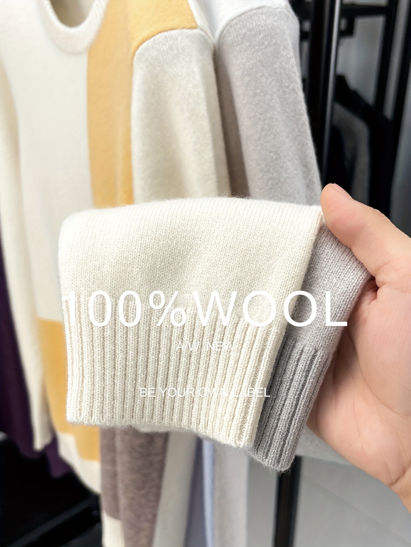 Maglione da uomo 100% filato - Pullover invernale caldo e spesso con maglia, motivo a scacchi, polsini e orlo a costine, tessuto morbido e confortevole, abbigliamento casual e semi-formale, versatile per abbigliamento casual, design elegante e funzionale,