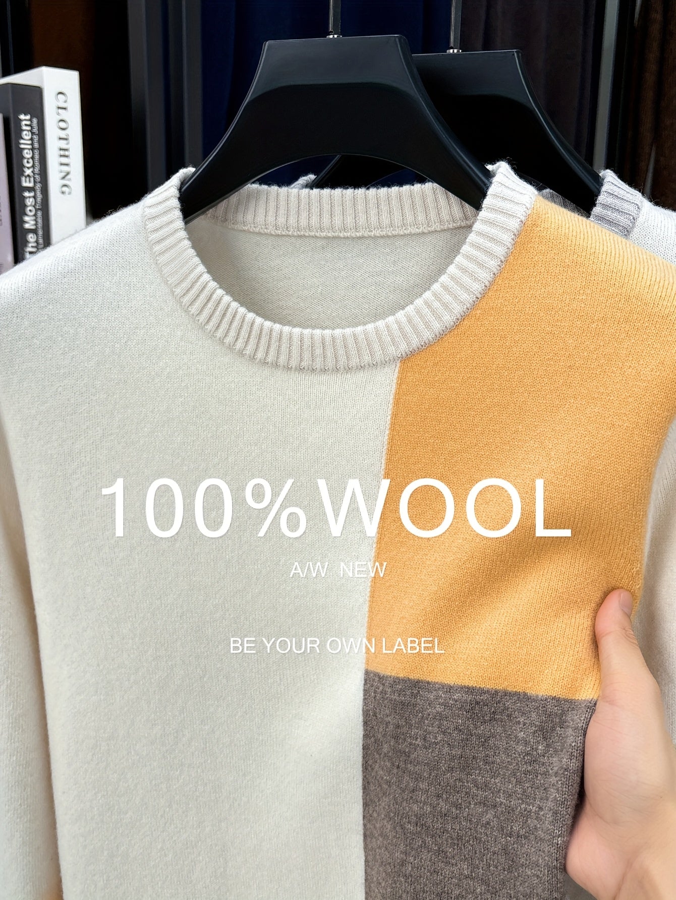 Maglione da uomo 100% filato - Pullover invernale caldo e spesso con maglia, motivo a scacchi, polsini e orlo a costine, tessuto morbido e confortevole, abbigliamento casual e semi-formale, versatile per abbigliamento casual, design elegante e funzionale,