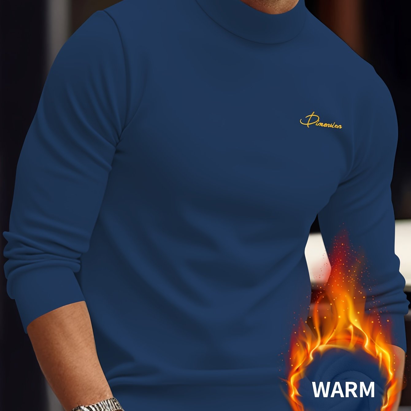 Z1012 Maglione Termico da Uomo a Maniche Lunghe con Scollo a Punta d'Arte - Maglia Invernale Calda e Resistente con Chiusura Frontale Intera con Zip, Collo Alto e Zip Integrale, Abbigliamento Lavabile in Lavatrice per Attività all'Aperto, Design con Zip F