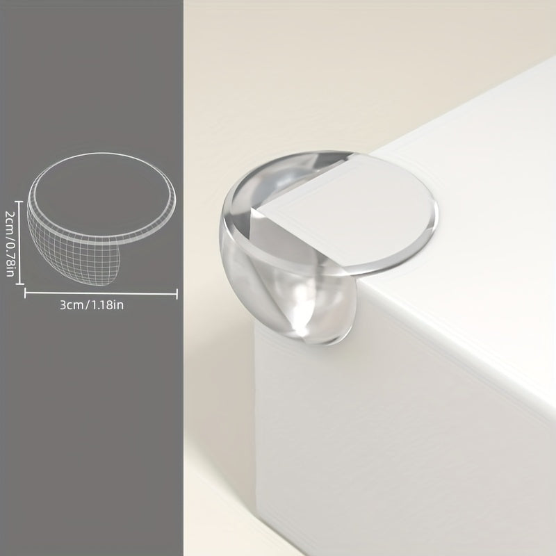 10pz Protezioni Angolari in Silicone Trasparente - Paracolpi di Sicurezza Anticollisione con Adesivo Forte, Protettori per Mobili Resistenti per Casa e Ufficio, Prevenzione Infortuni | Design Trasparente | Protezione Flessibile, Protettore d'Angolo per Mo