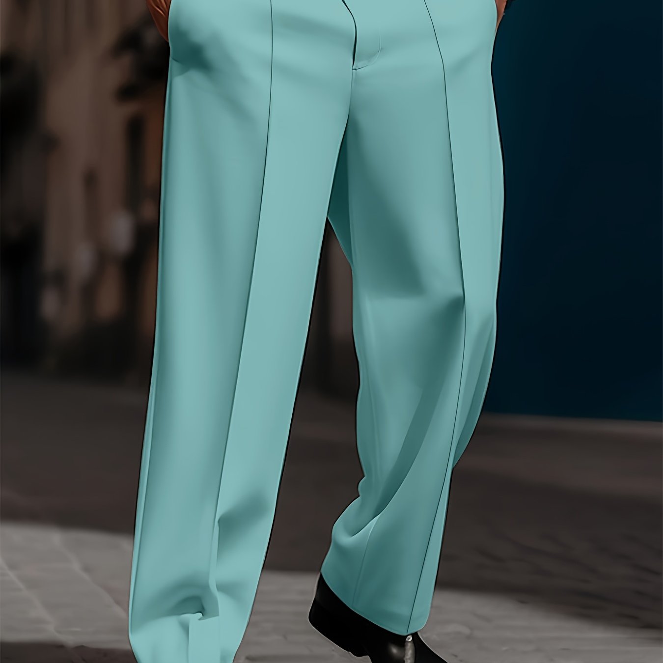 Pantaloni da Uomo Larghi e Comodi, Taglio Dritto Semplice, Moda Quotidiana di Base