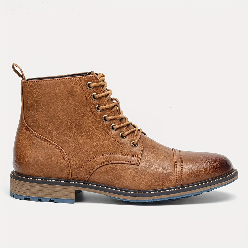 Stivaletti Oxford da uomo Stivaletti con punta a punta Scarpe eleganti da esterno per matrimoni in ufficio