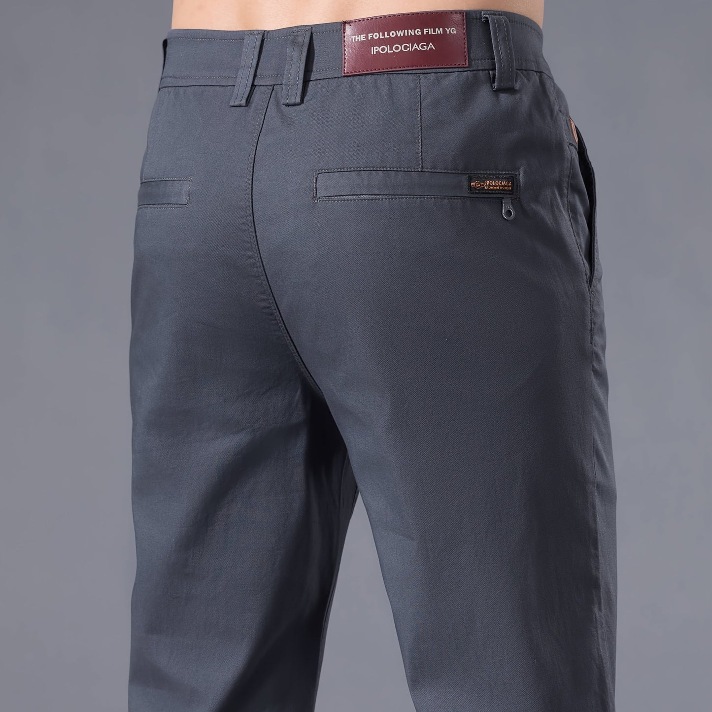 Pantaloni Casual Slim-Fit da Uomo - Traspiranti per Tutte le Stagioni Lavabili in Lavatrice con Vita Classica, Nero Unito per un Abbigliamento Casual Versatile, Aspetto di Alta Gamma | Vestibilità Comoda