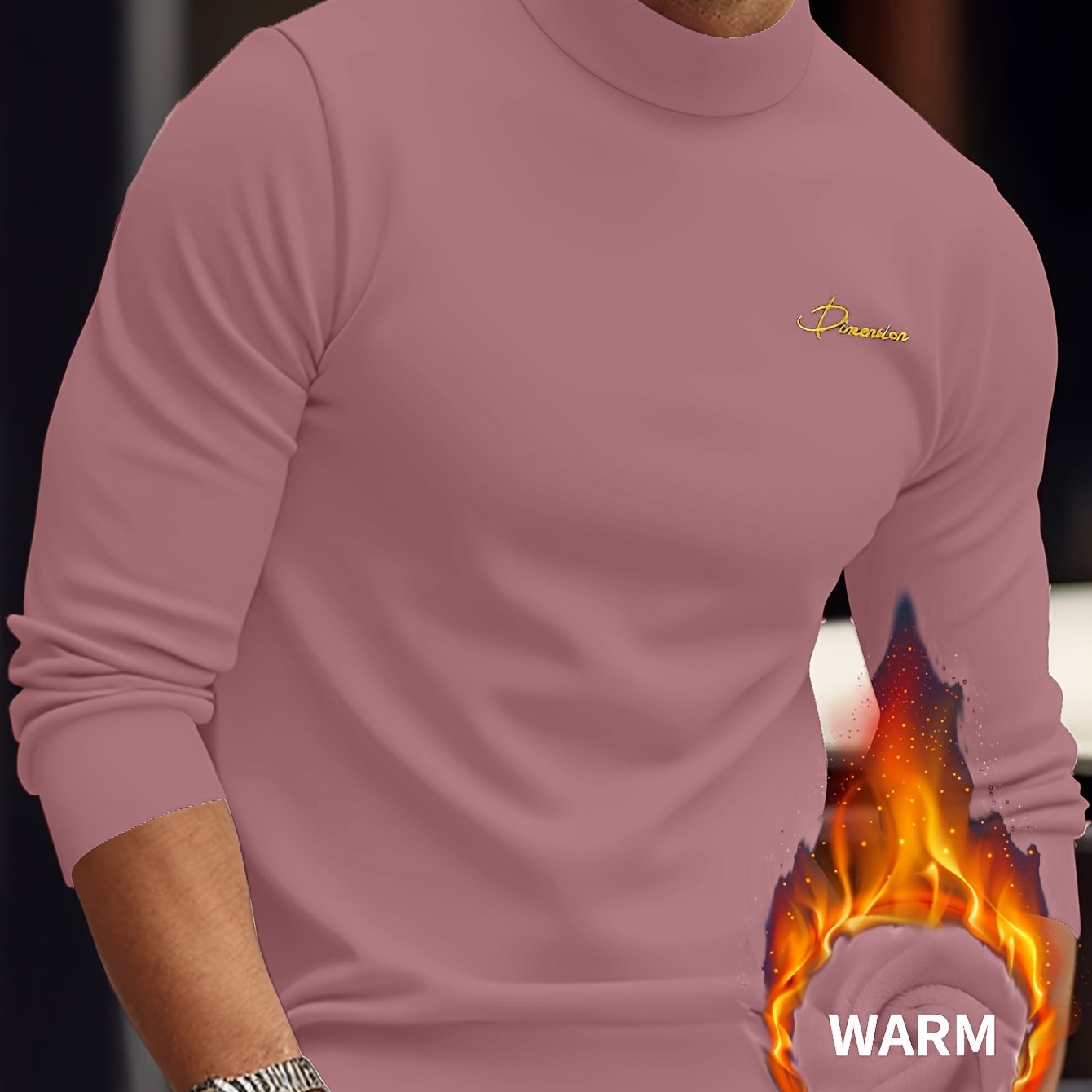 Z1012 Maglione Termico da Uomo a Maniche Lunghe con Scollo a Punta d'Arte - Maglia Invernale Calda e Resistente con Chiusura Frontale Intera con Zip, Collo Alto e Zip Integrale, Abbigliamento Lavabile in Lavatrice per Attività all'Aperto, Design con Zip F