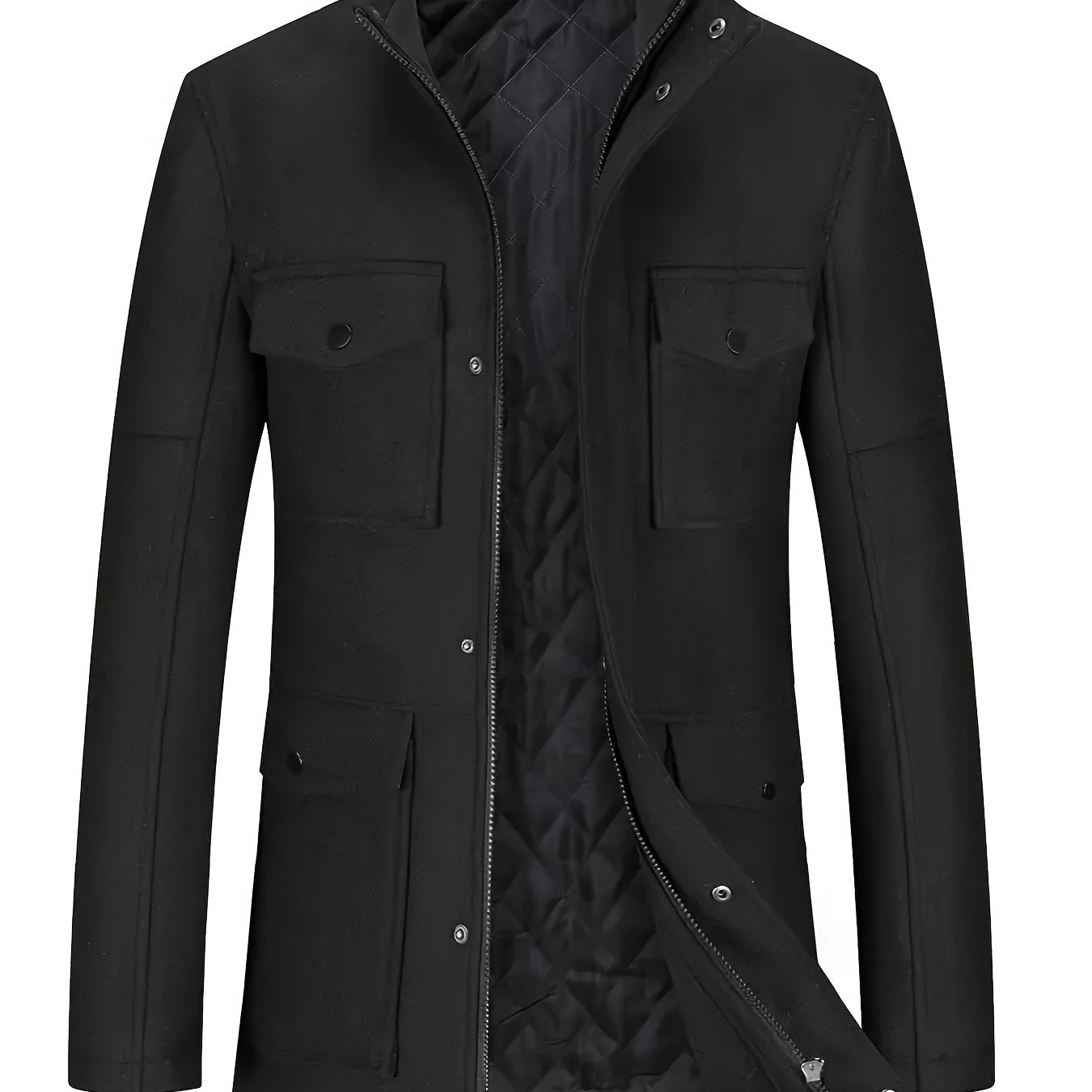 Nuovo Cappotto in Tweed Uomo Autunno/Inverno, Doppiopetto Lana Elegante per Business, Capospalla Invernale, Giacca da Cerimonia Sartoriale a Due Bottoni, Materiale Resistente, Lavabile a Mano, Gilet Stratificato, Paletot Allungato, Per Occasioni Formali e