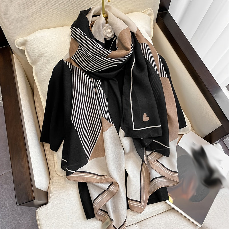Sciarpa in seta d'imitazione per donne Sciarpa calda invernale Sciarpa scialle Foulard leggero Avvolgere