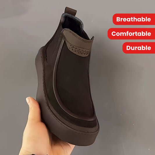 Scarpe Sportive Eleganti Nere alla Caviglia per Uomini e Donne - Tomaia in PU Traspirante, Fodera in Tessuto Confortevole, Suola in PVC Resistente, Chiusura con Lacci, Abbigliamento da Strada Casual per Tutte le Stagioni, Calzature Casual | Scarpe alla Ca