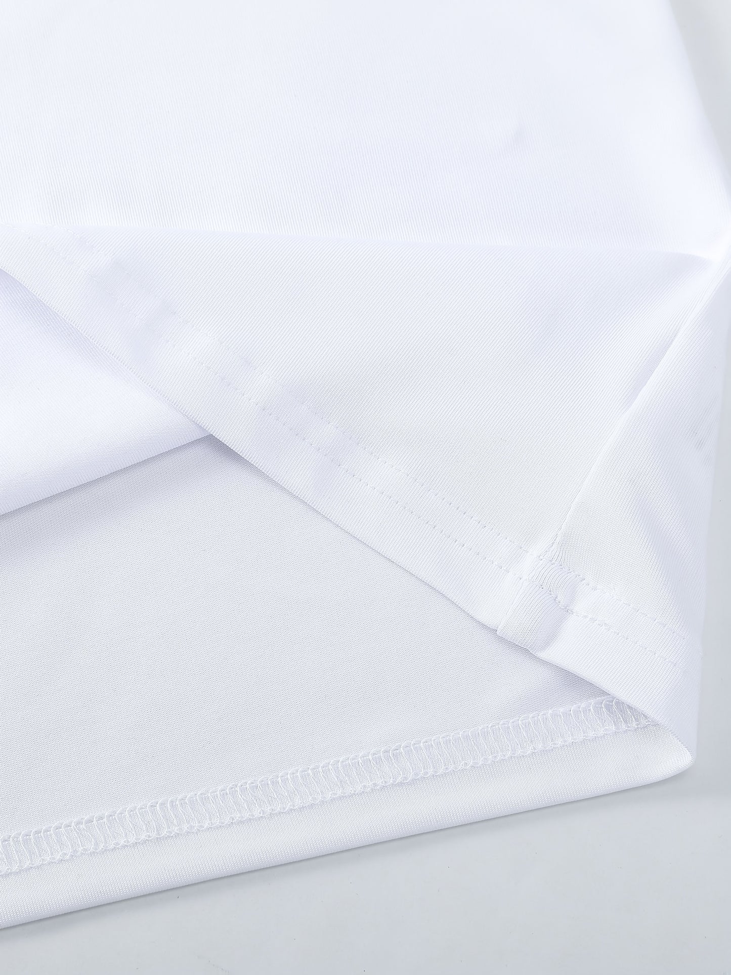 T-shirt da uomo 100% con scollo a V e maniche corte - T-shirt casual estivo traspirante, vestibilità regolare, bianco solido, medio stretch per abbigliamento casual, comodo e alla moda, T-shirt da tutti i giorni | T-shirt con scollo a V | Tessuto medio st