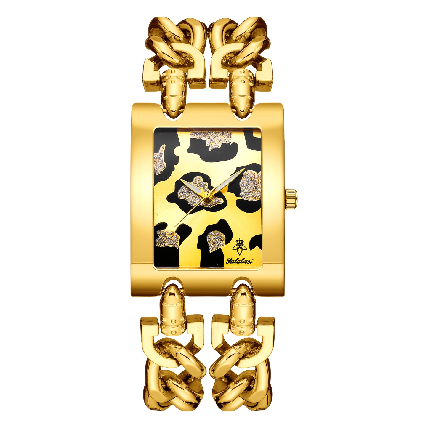 YaLaLuSI Orologio da Donna in Quarzo Dorato Glamour con Quadrante Decorato di Strass, Lancette Luminose e Bracciale a Catena Robusto - Esclusivo Display Analogico per Tutte le Occasioni, Include Scatola Regalo - Il Regalo Perfetto per Famiglia e Amici, Or