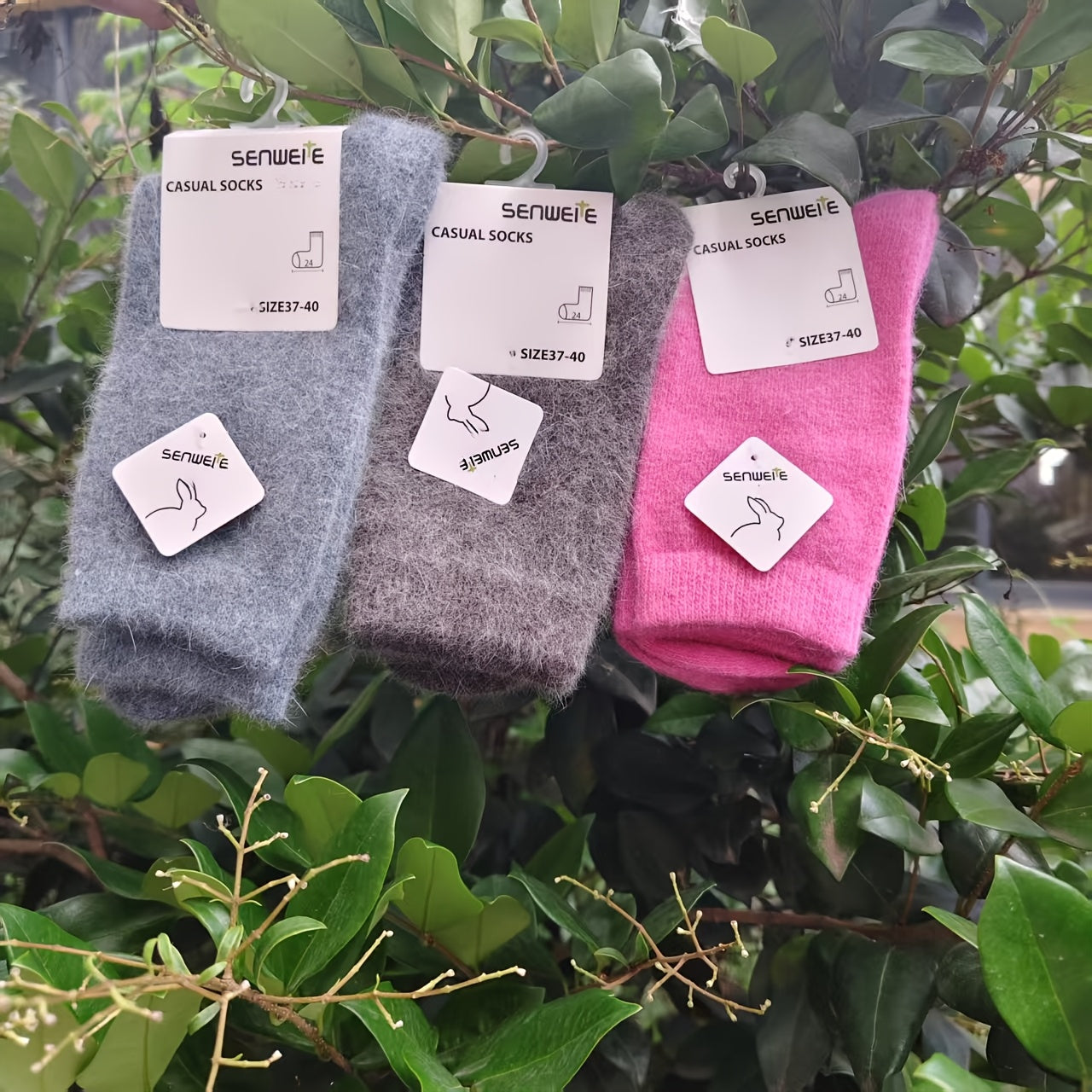 3 Paia di Calzini Autunnali e Invernali da Donna, Calze a Mezza Gamba da Donna, Spesse e Calde in Autunno e Inverno, Calze Tinta Unita e Design Versatile per il Pendolarismo! Calzini Antifreddo e Morbidi per Autunno e Inverno!, Calze Lunghe da Donna