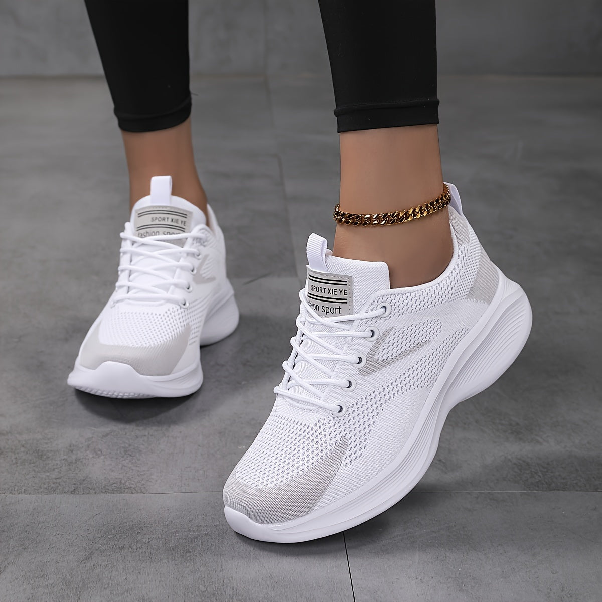 Scarpe da corsa da donna con suole morbide, traspiranti ed eleganti per il jogging