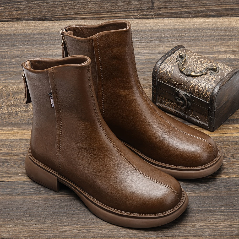 Nuove Stivali Sottili da Donna per Autunno e Inverno con Suola Spessa, Stivali Cilindrici Dritti 3429