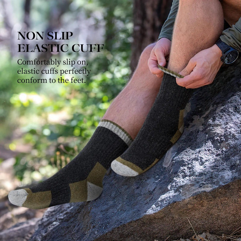 5 Paia Calzini da Uomo in Velluto - Morbidi, Caldi, Traspiranti e Anti-Umidità, Tinta Unita, Perfetti per Attività Indoor & Outdoor, Ideali per Escursionismo, Campeggio e Abbigliamento Casual, Calze da Trekking | Calze Tinta Unita | Calze con Texture Morb