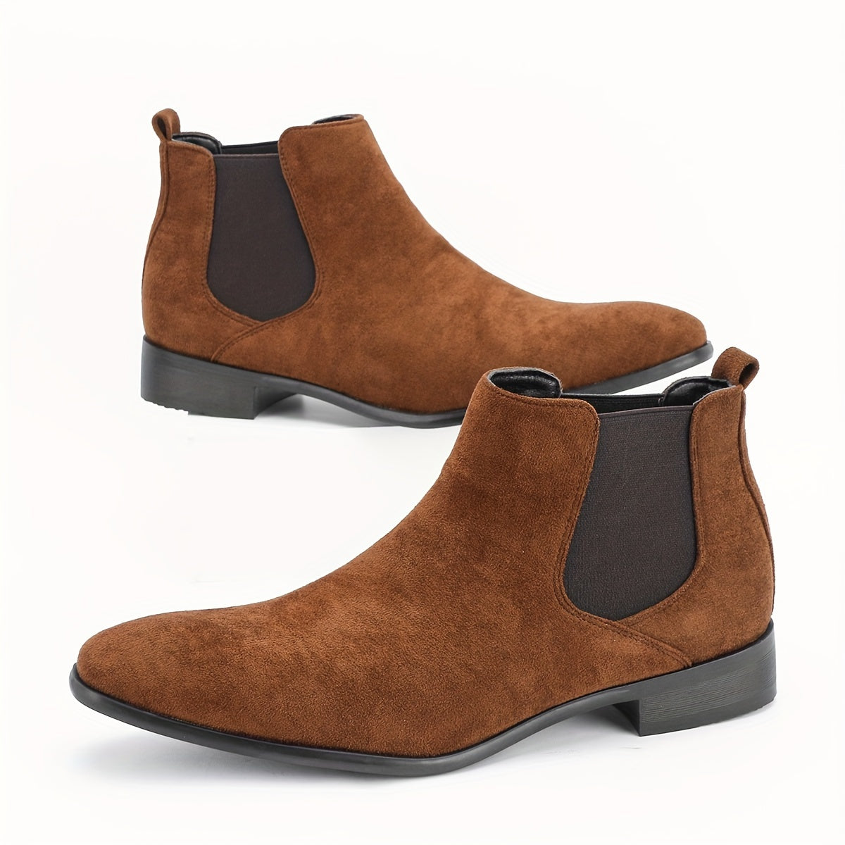 Stivaletti Chelsea da uomo Stivaletti eleganti Stivaletti casual Stivaletti alla caviglia Slip On Scarpe eleganti per campeggio all'aperto