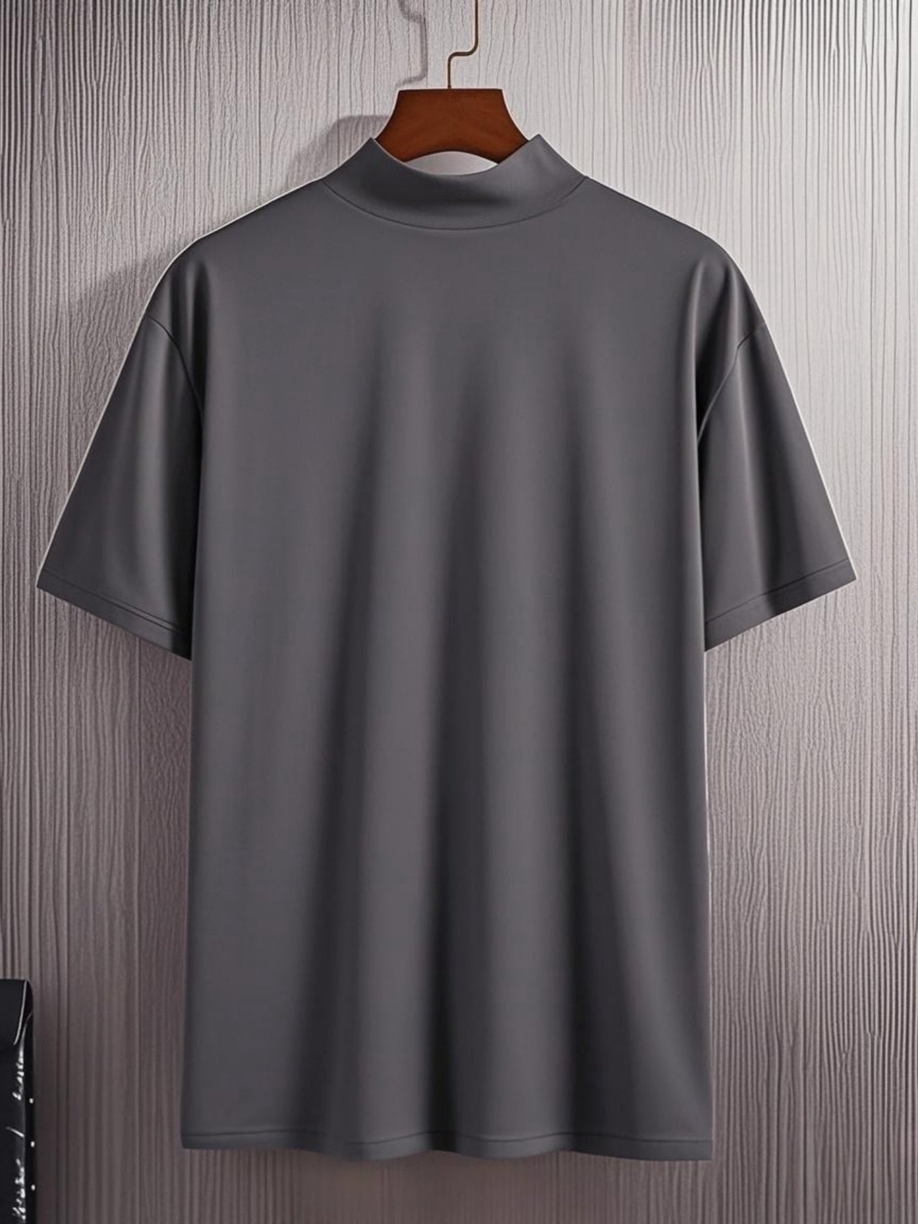 3pezzo Magliette Casual da Uomo a Manica Corta con Collo Alto - Tessuto Morbido, Leggero e Traspirante per la Primavera e l'Estate, Abbigliamento Casual|Stile Casual|Tessuto Elasticizzato