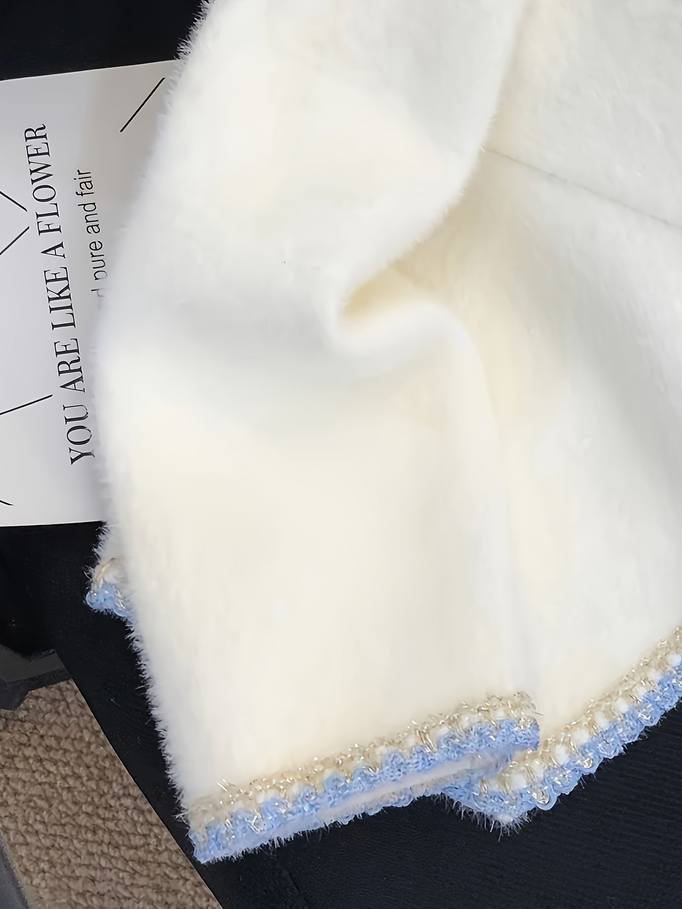Taglia Plus - Cardigan elegante ispirato alla Francia con velluto di visone finto, maniche lunghe e bottoni sul davanti - Colletto casual ma chic, tessuto a media elasticità, perfetto per l'autunno/inverno, Cardigan taglia Plus
