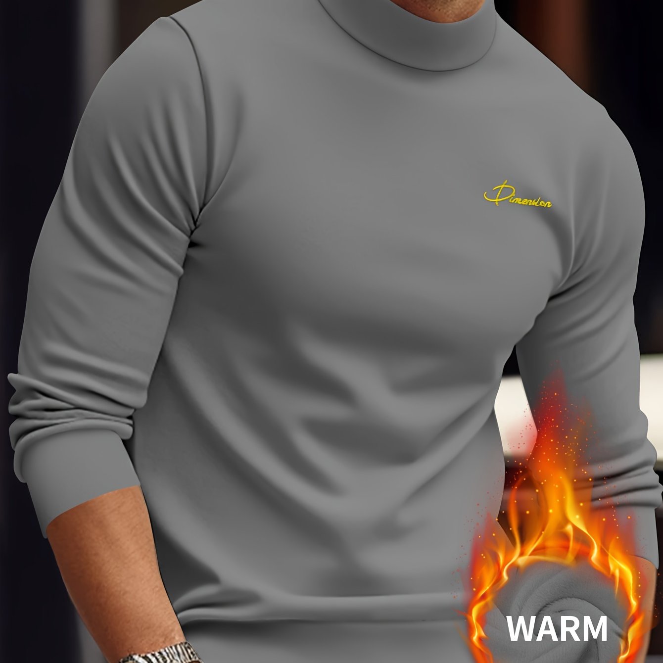 Z1012 Maglione Termico da Uomo a Maniche Lunghe con Scollo a Punta d'Arte - Maglia Invernale Calda e Resistente con Chiusura Frontale Intera con Zip, Collo Alto e Zip Integrale, Abbigliamento Lavabile in Lavatrice per Attività all'Aperto, Design con Zip F