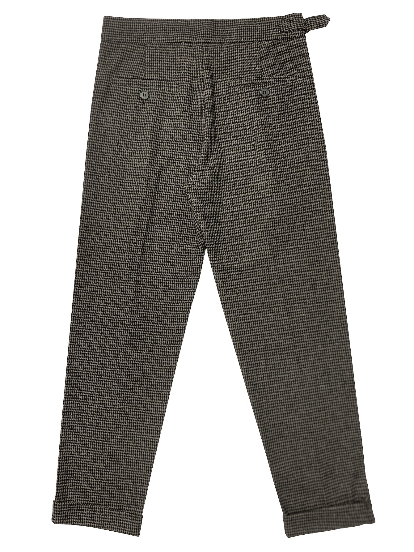 2025 Pantaloni da uomo a vita alta per autunno e inverno - Pantaloni formali da lavoro con chiusura a bottone, eleganti per ufficio e occasioni formali, tessuto non elasticizzato per un aderimento strutturato - Eventi formali, matrimoni, riunioni - Pantal