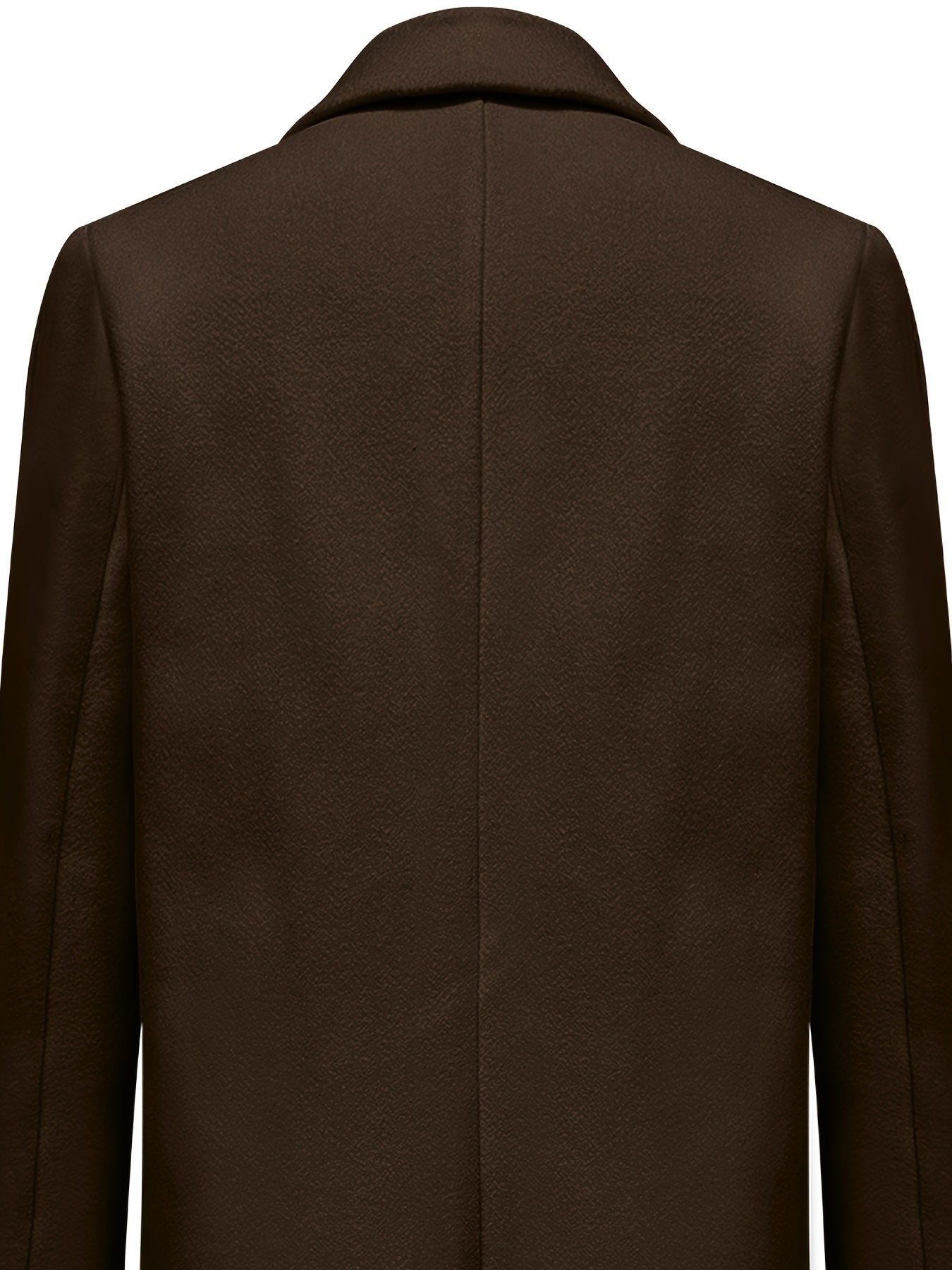 Double Breasted Lapel Overcoat, Elegant Long Sleeve Outwear For Fall & Winter, Women's Clothing
