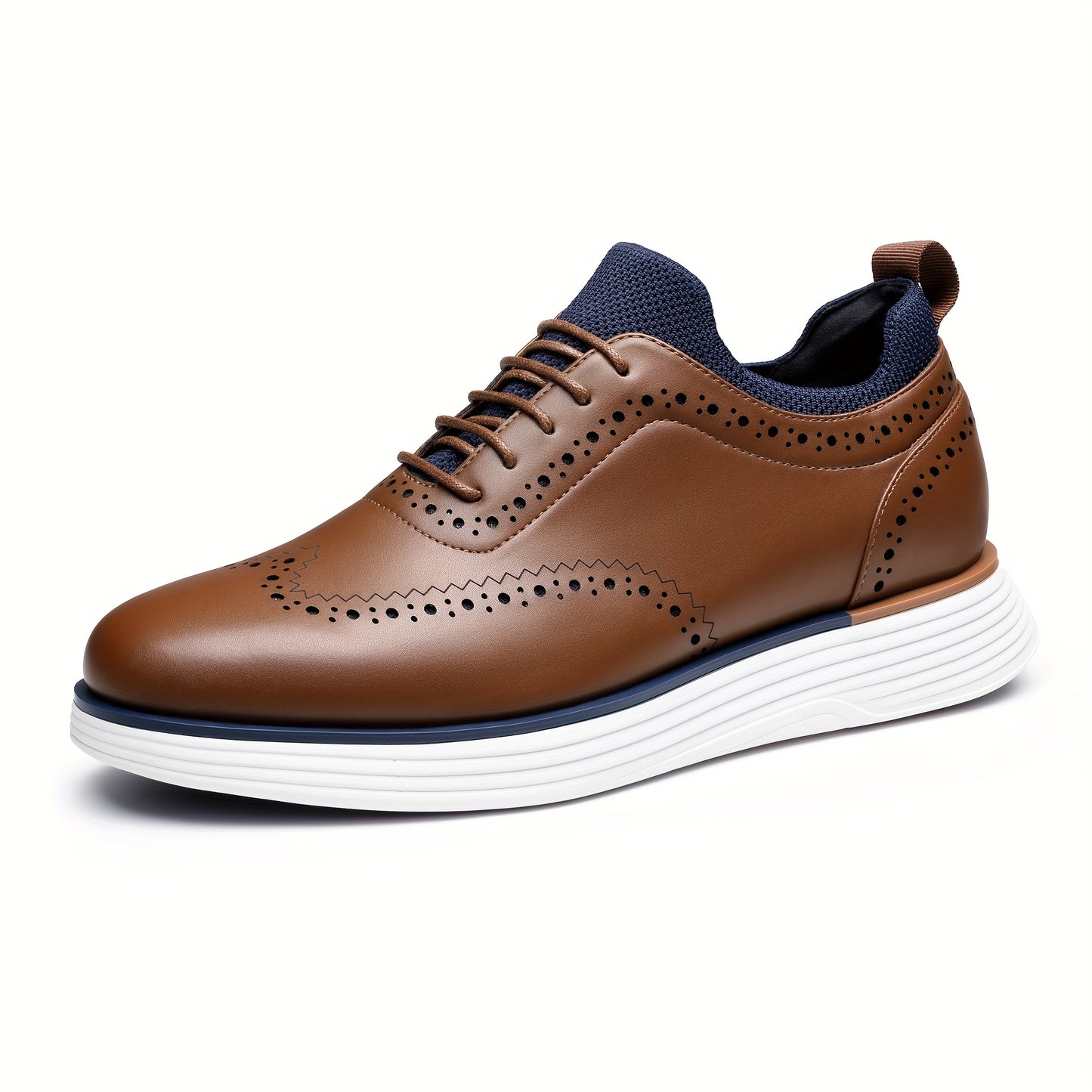 Scarpe da ginnastica eleganti MaxFlex da uomo, scarpe brogue casual con punta a coda di rondine, scarpe eleganti Oxford casual da uomo, scarpe classiche moderne da lavoro con lacci e punta a coda di rondine