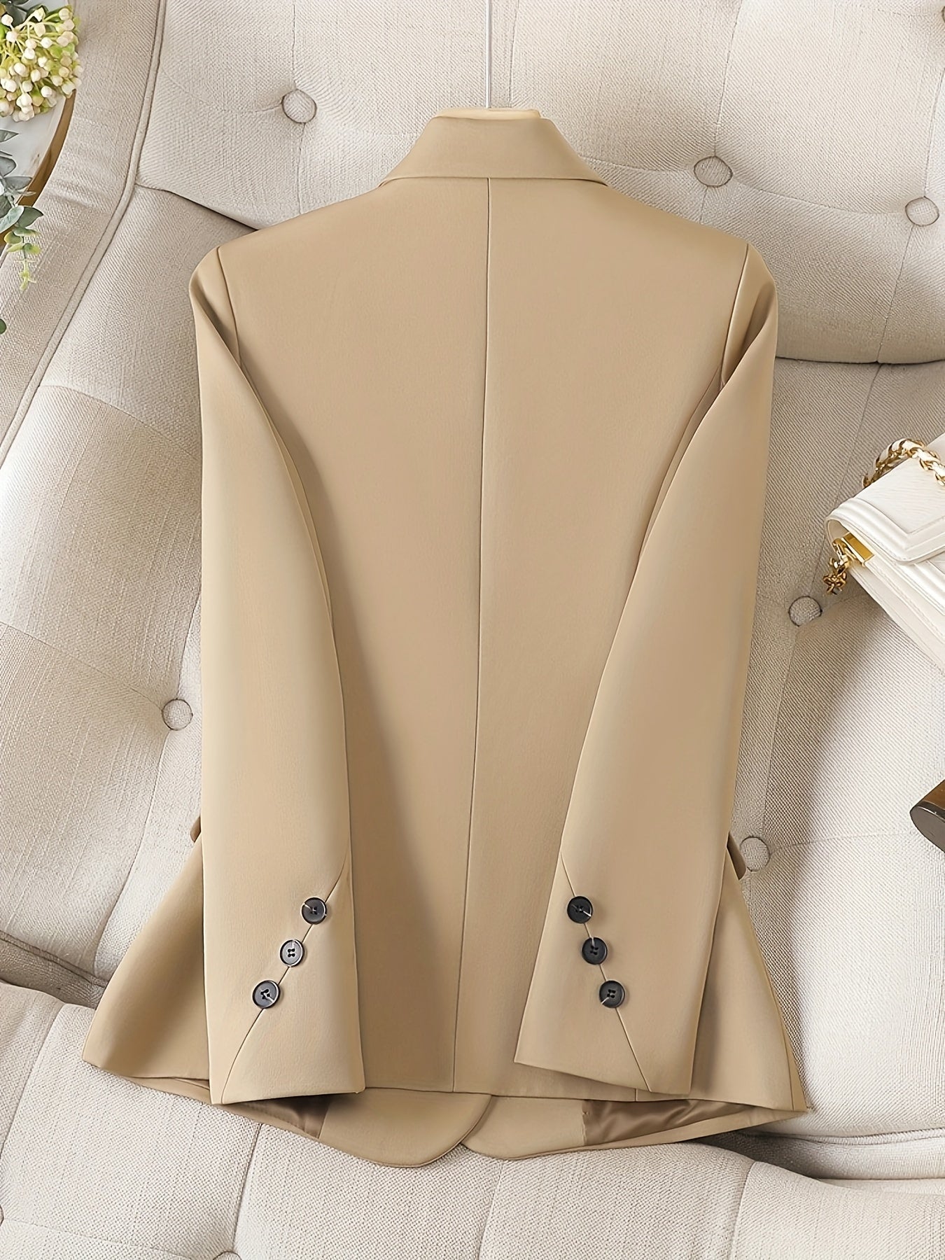 Women's Slim Fit Business Suit, Autumn and Winter Casual Style, Simple Professional Two-Piece Set for Spring and Fall