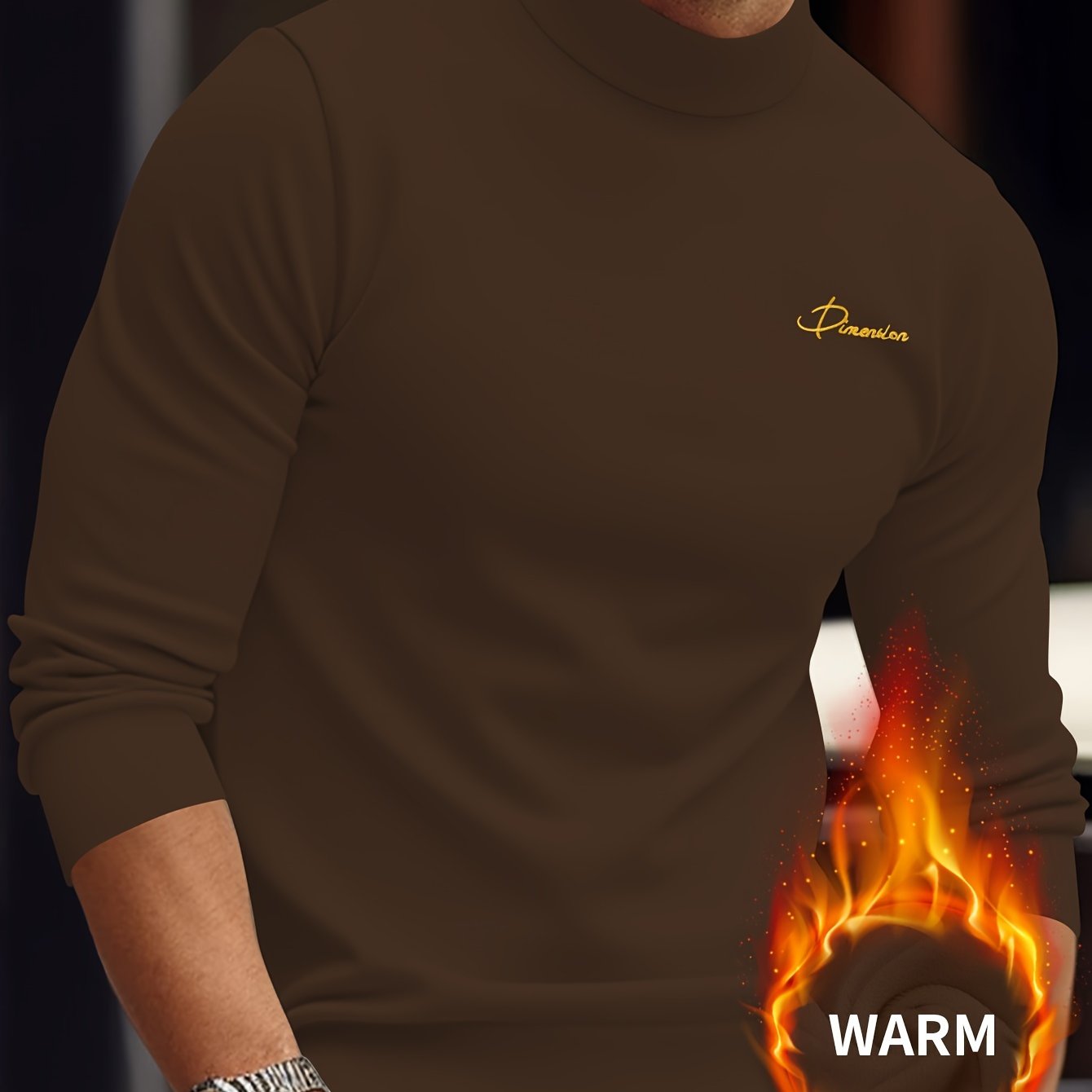 Z1012 Maglione Termico da Uomo a Maniche Lunghe con Scollo a Punta d'Arte - Maglia Invernale Calda e Resistente con Chiusura Frontale Intera con Zip, Collo Alto e Zip Integrale, Abbigliamento Lavabile in Lavatrice per Attività all'Aperto, Design con Zip F