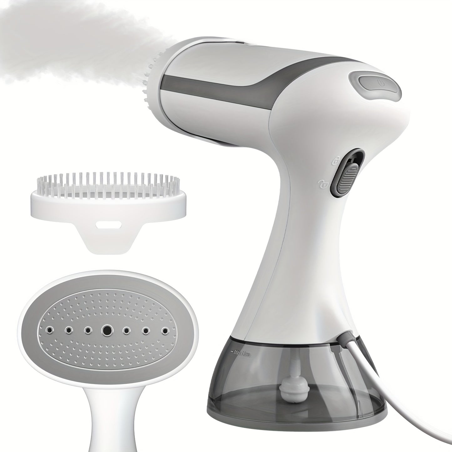 1500W Ferro a vapore portatile con serbatoio d'acqua da 300 ml - Spina europea 230V, compatto e leggero per uso domestico, non richiede batteria, ideale per tessuti delicati, ferro a vapore per abiti, design elegante, costruzione resistente